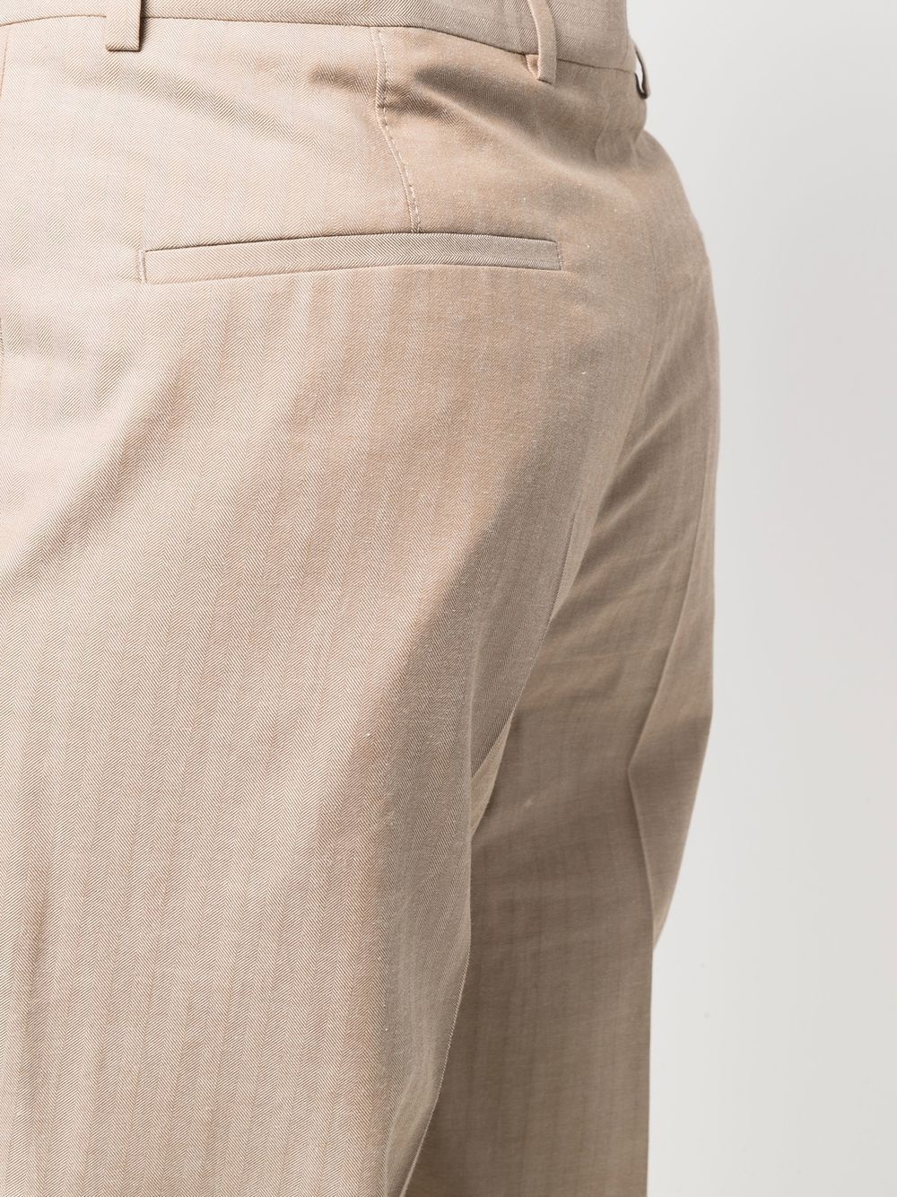 straight-leg cut chino trousers - 5