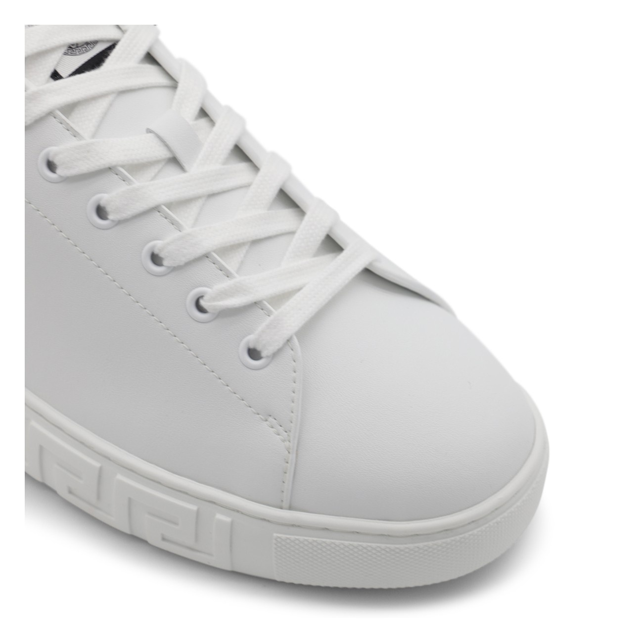 white leather sneakers - 4