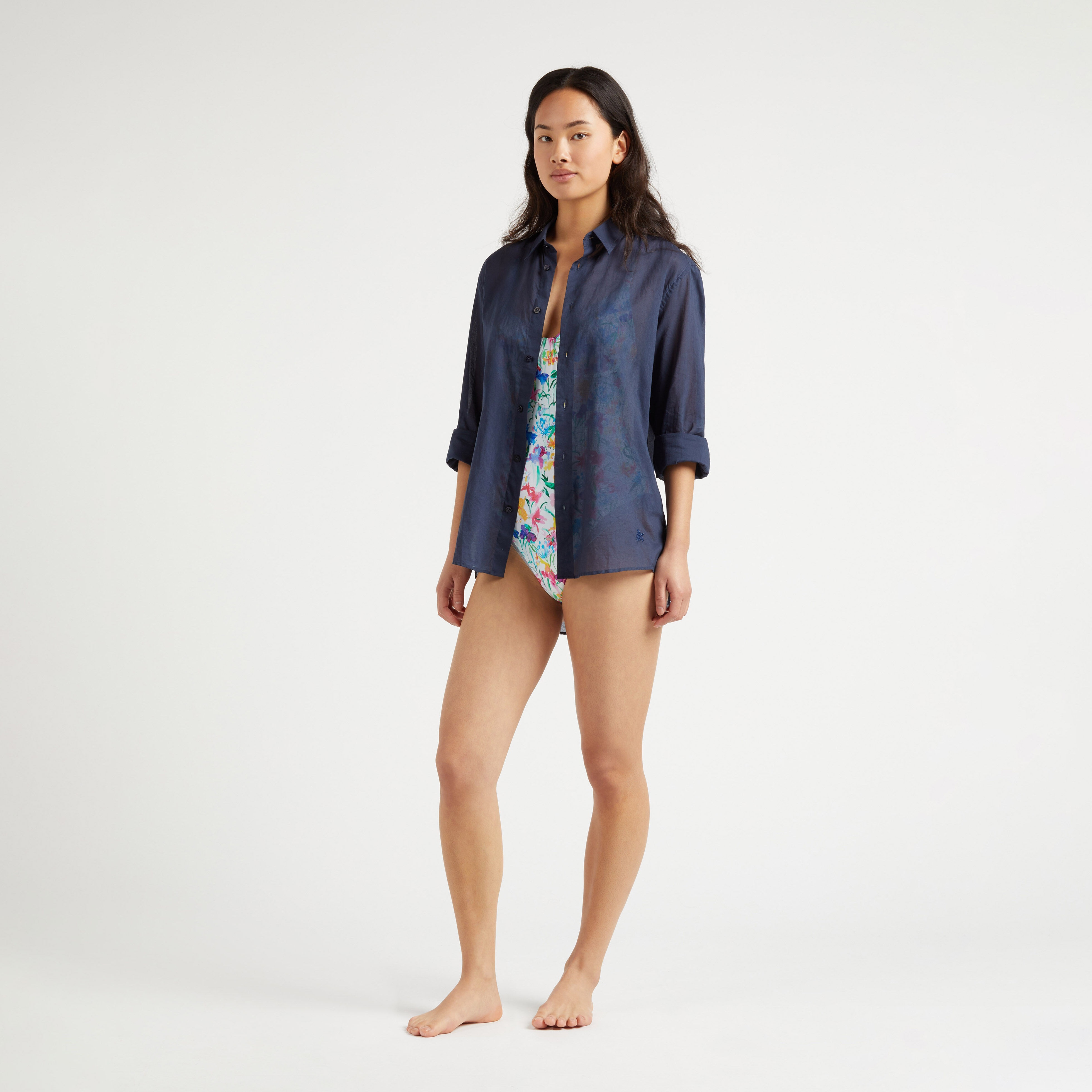 Unisex Cotton Voile Lightweight Shirt Solid - 6