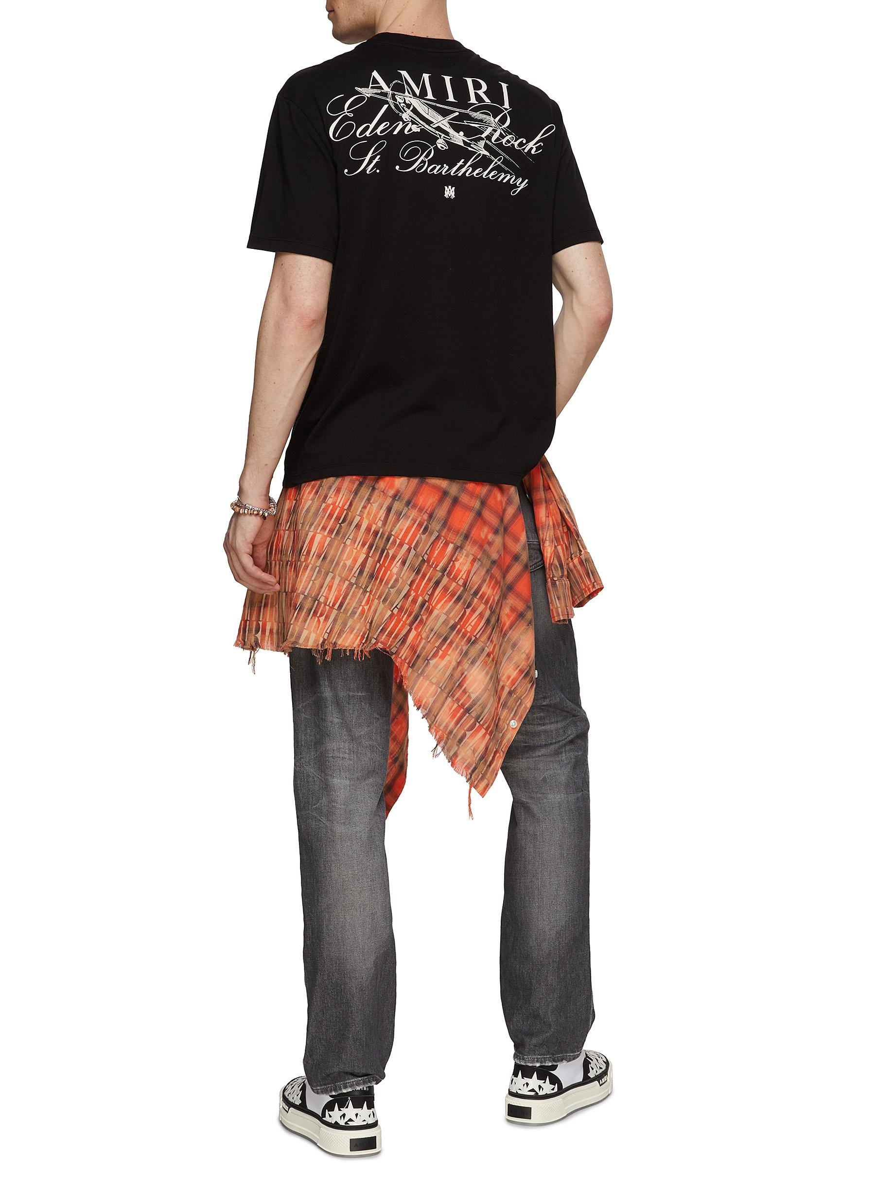 AMIRI X EDEN ROCK GRAPHIC T-SHIRT | lanecrawford | REVERSIBLE