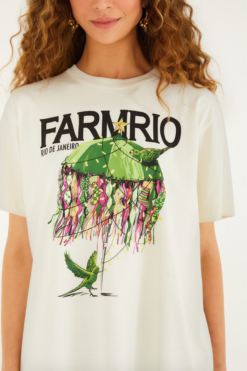 Off-White Xmas Bikinis Organic Cotton T-Shirt 3