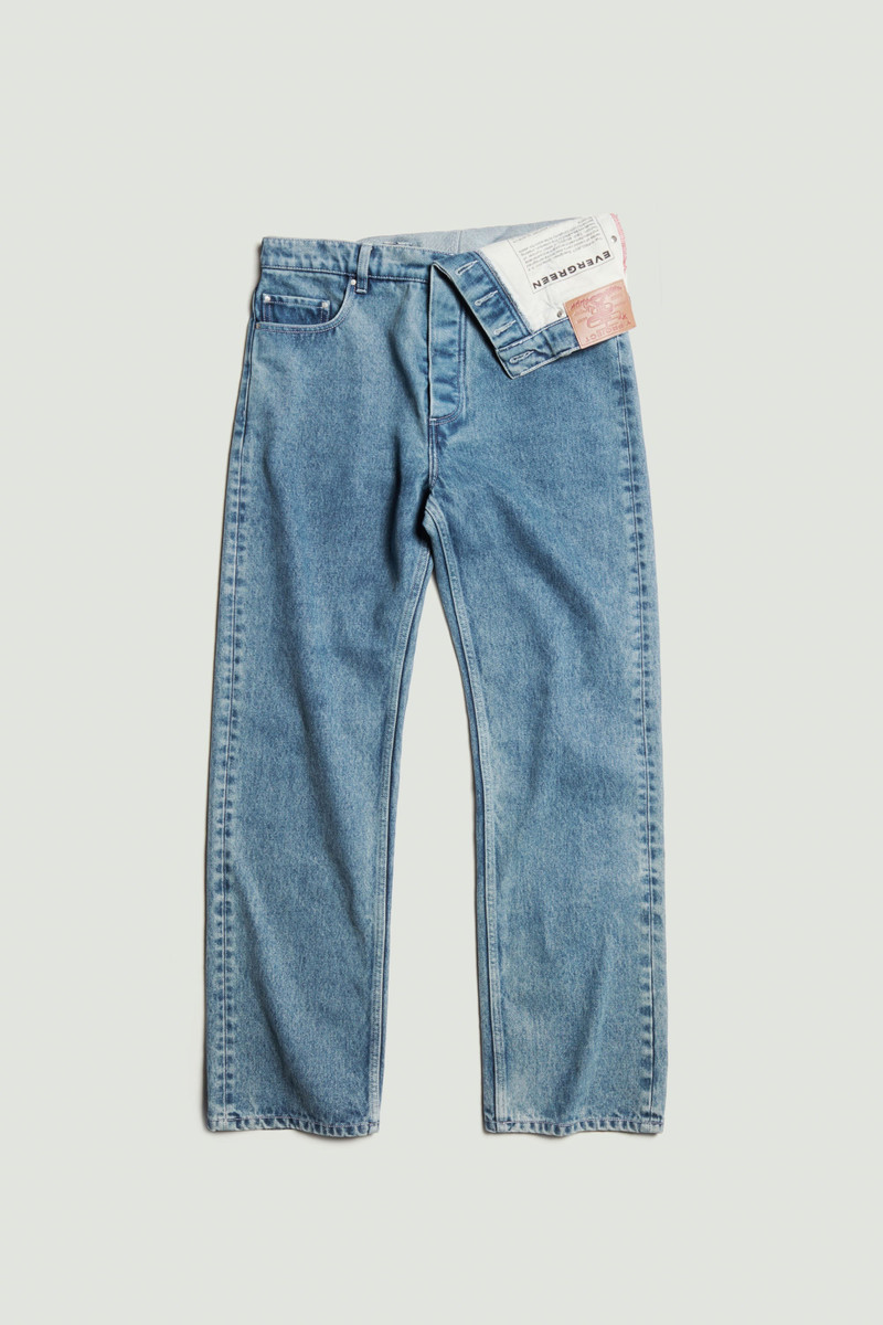 Classic Asymmetric Waist Jeans 1