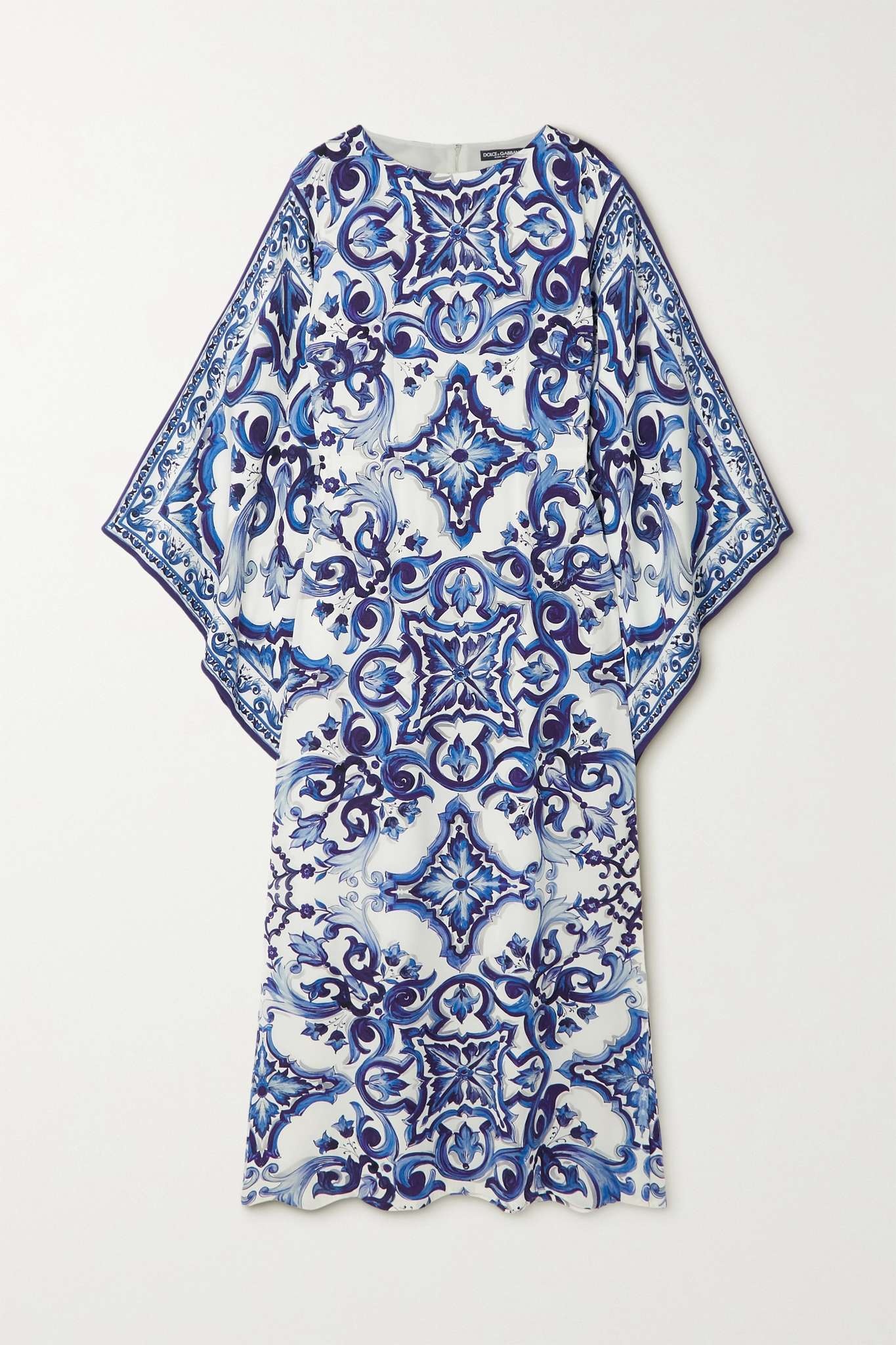 Printed stretch-silk kaftan - 1