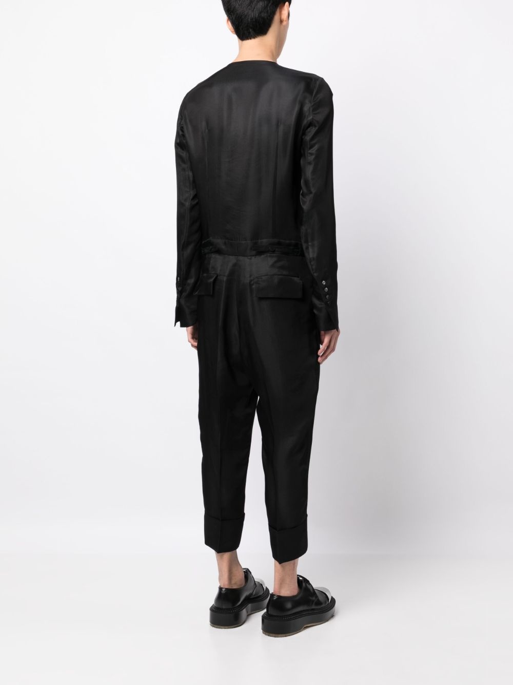 satin-finish jumpsuit - 4