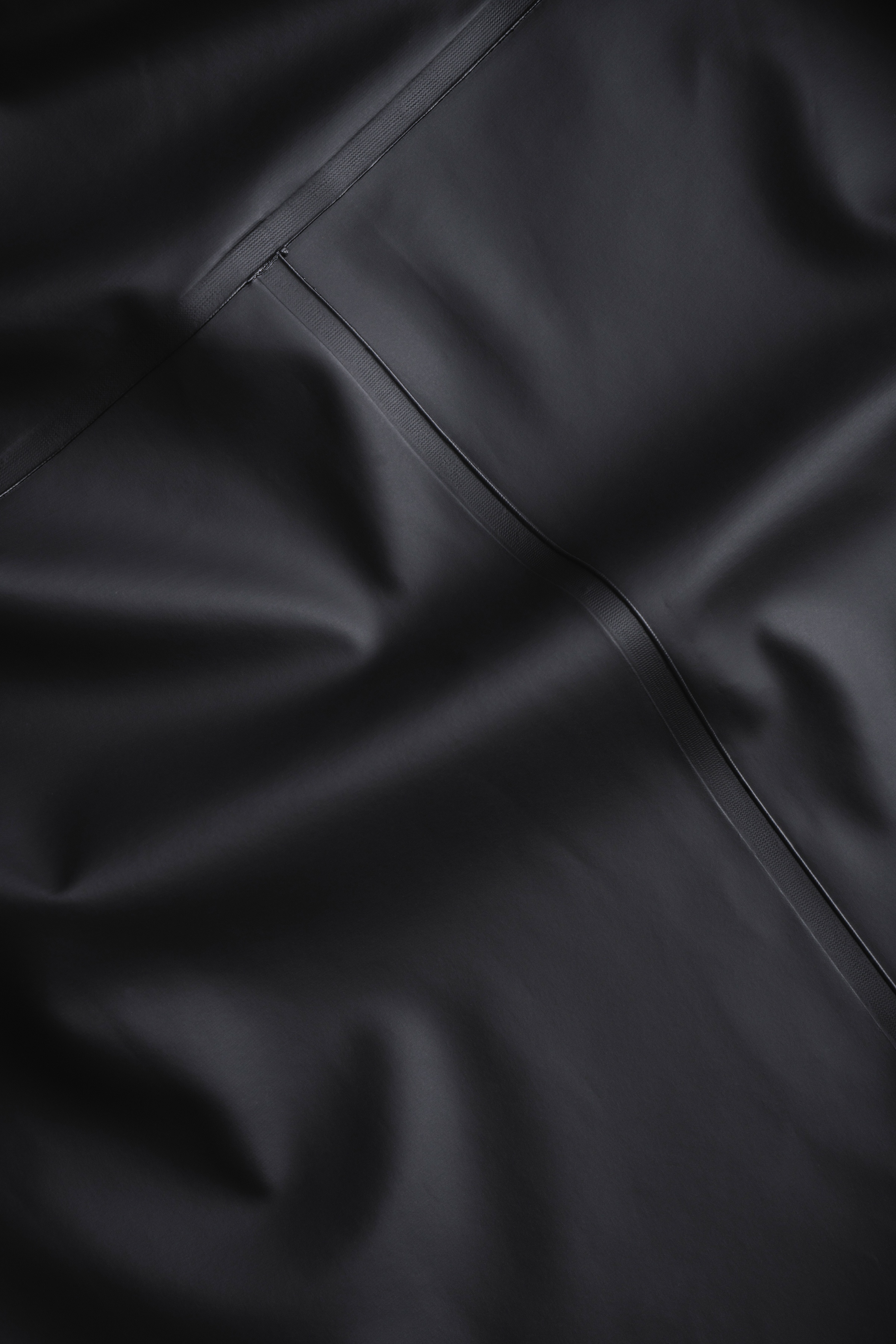 Stockholm Long Print Raincoat Black - 13