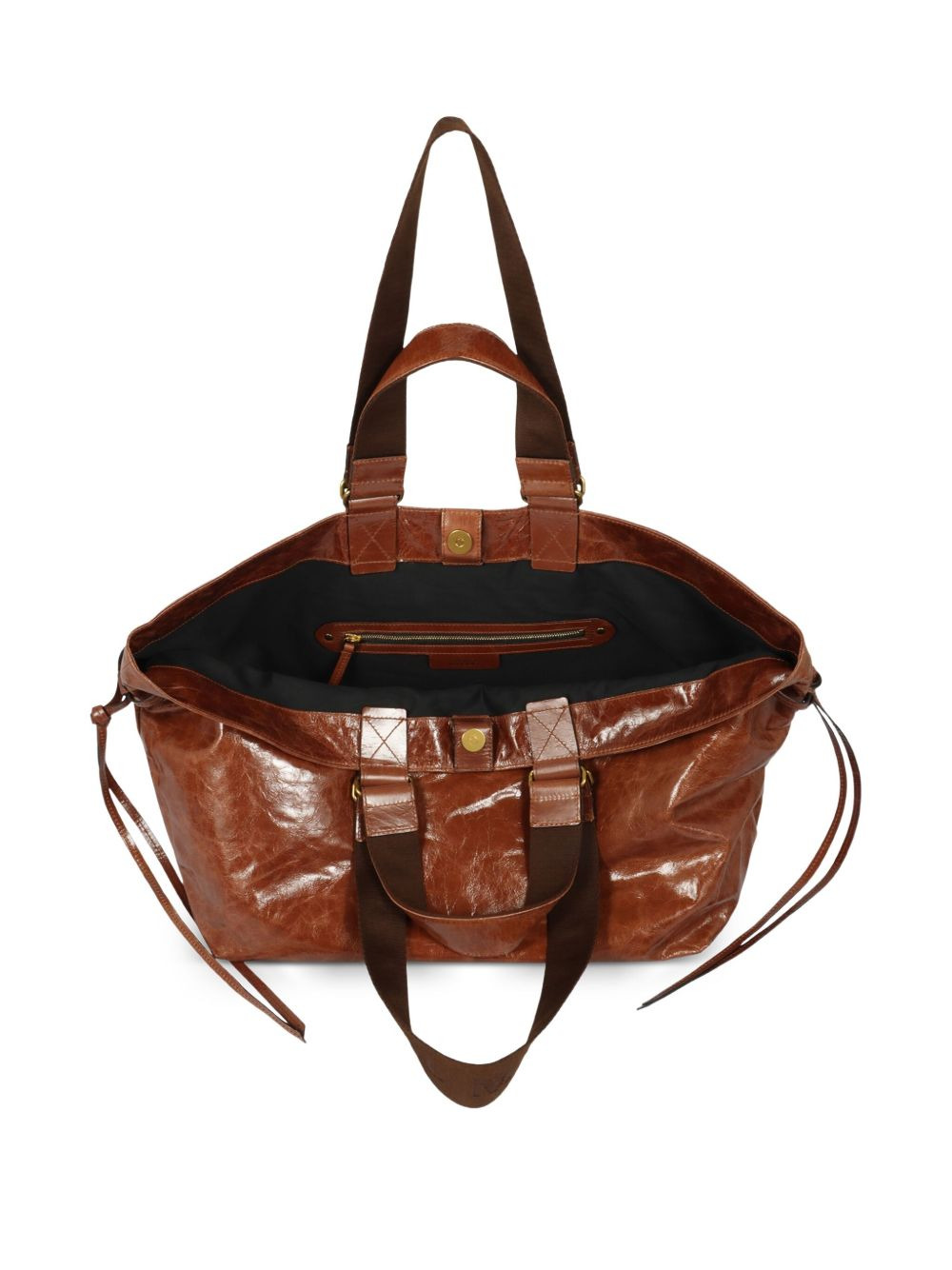 large Wardy leather double-handle tote bag - 4
