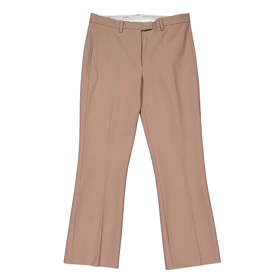 Max Mara Stretch Cotton Fatina Trousers, Brand Size 40 ( US Size 6 ) - 4
