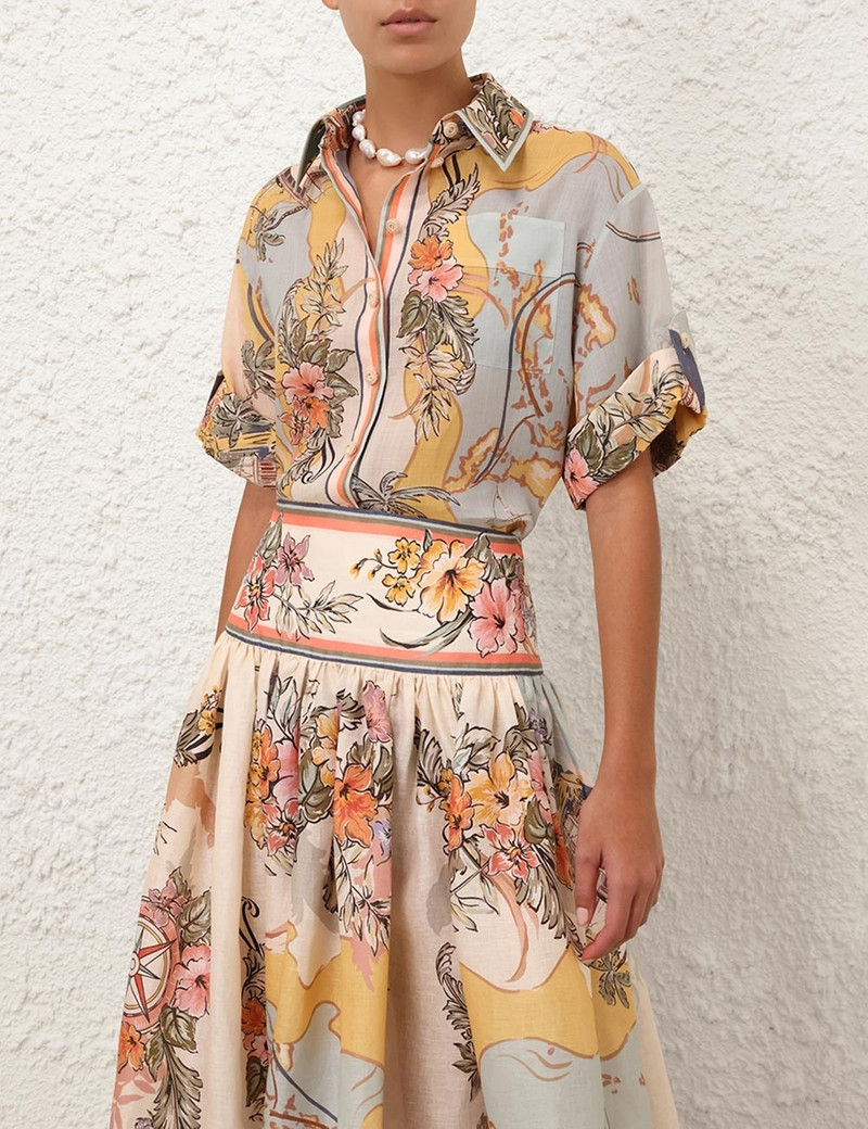 Zimmermann TALLOW RELAXED SHIRT outlook