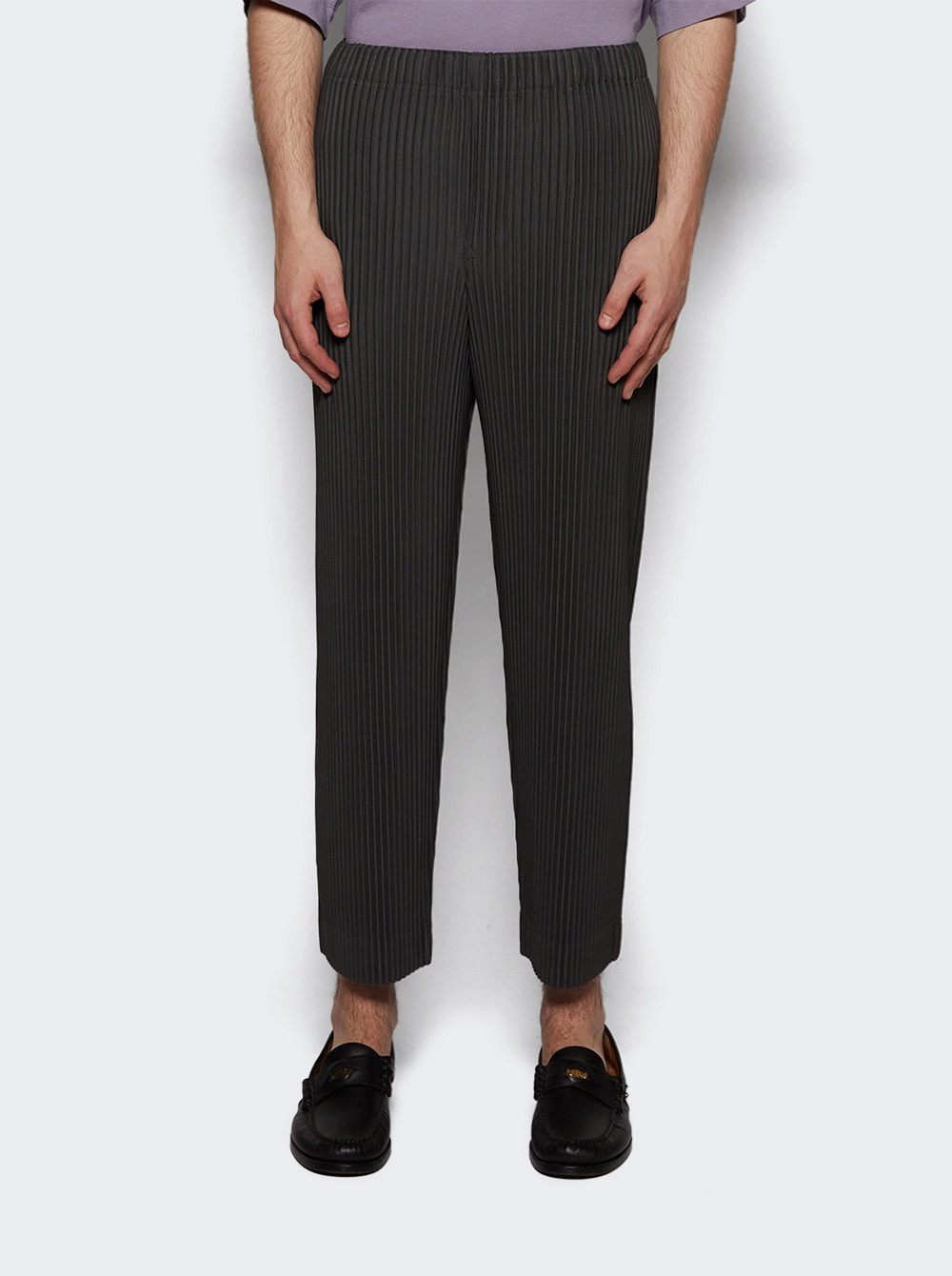 Pleated Pants Charcoal Grey - 2