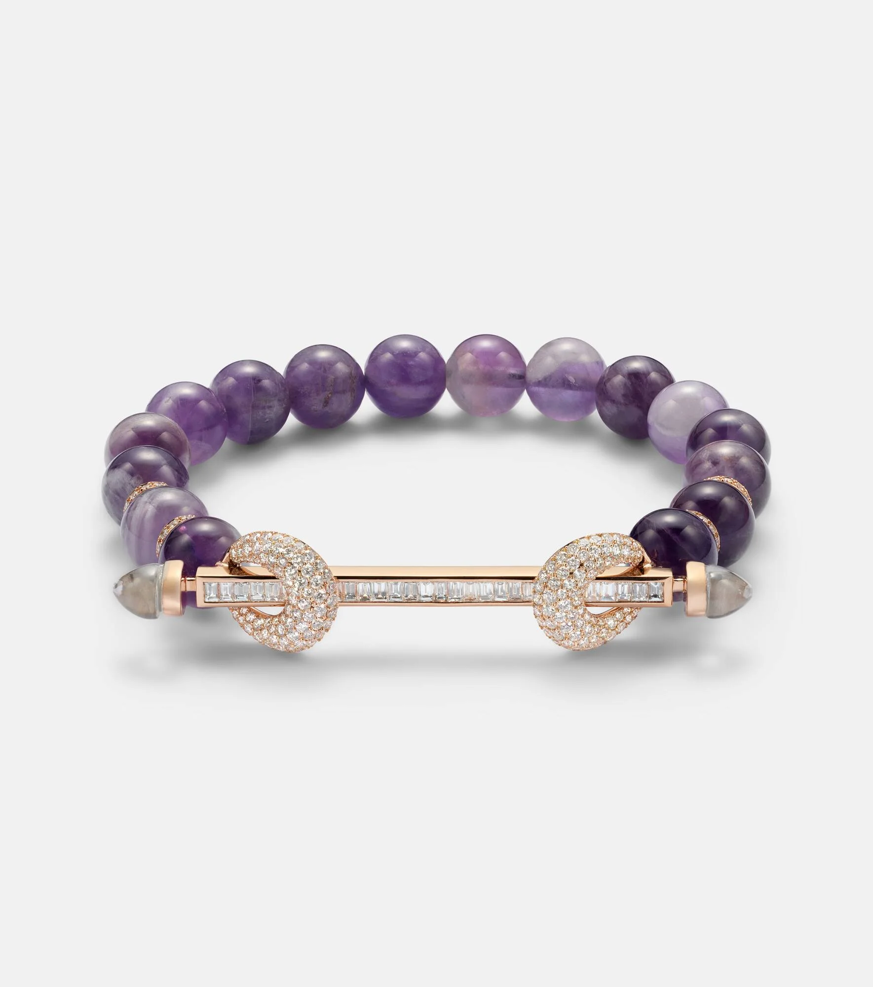 Chakra 18kt rose gold bracelet with gemstones - 1