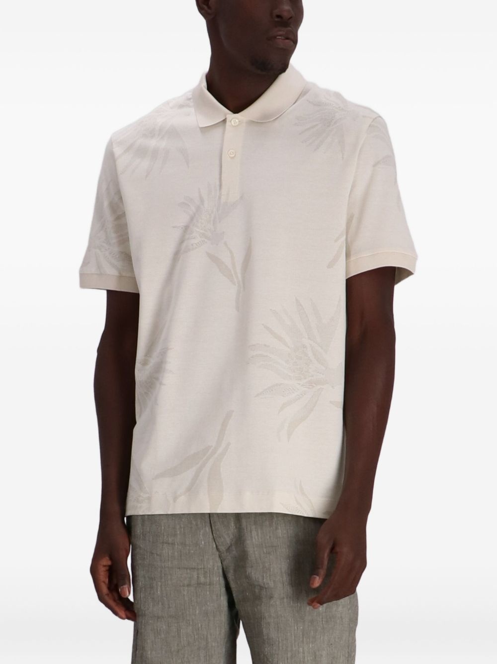 Parris floral-patterned polo shirt - 3