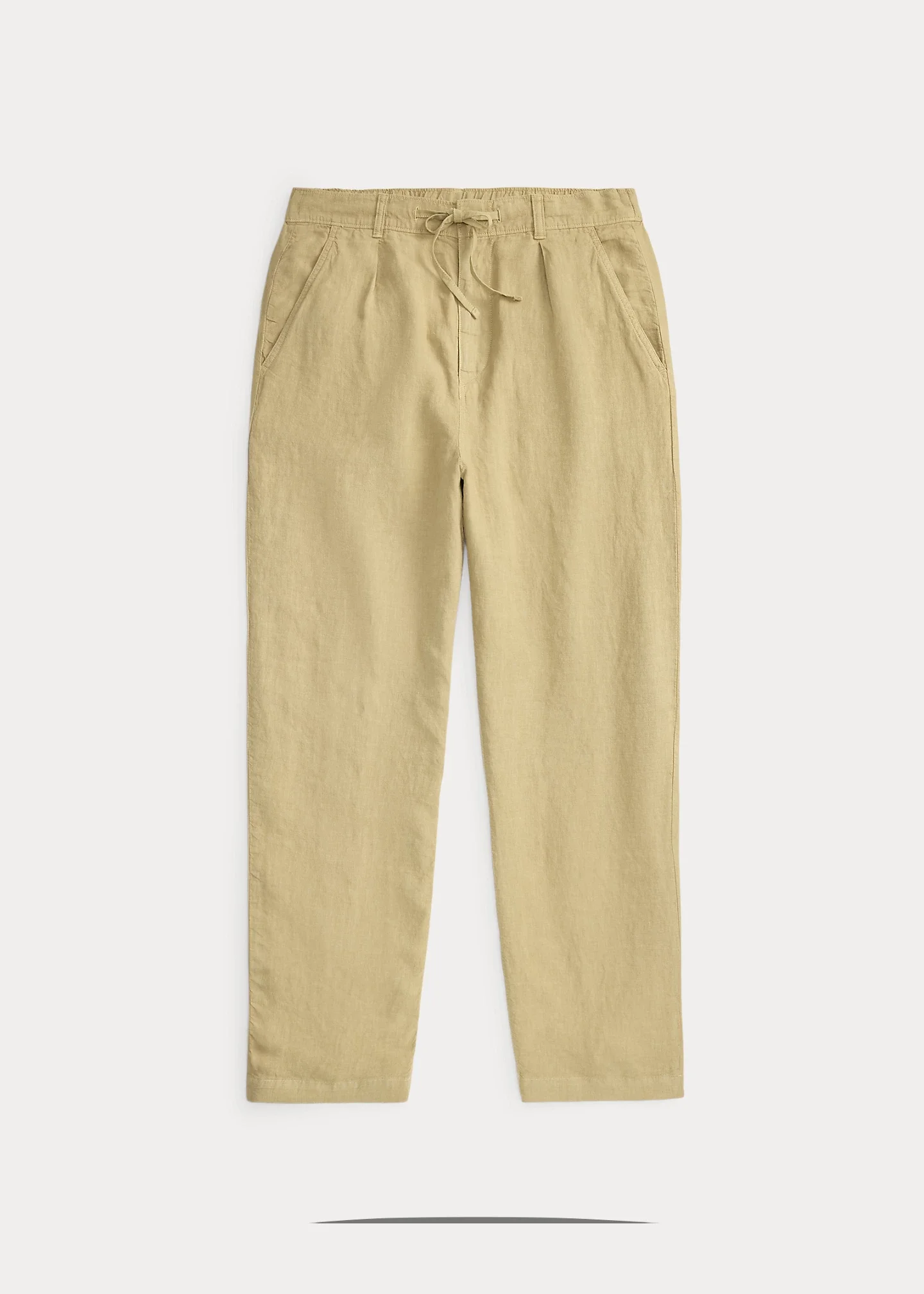 Lateef Relaxed Fit Pleated Linen Pant - 1