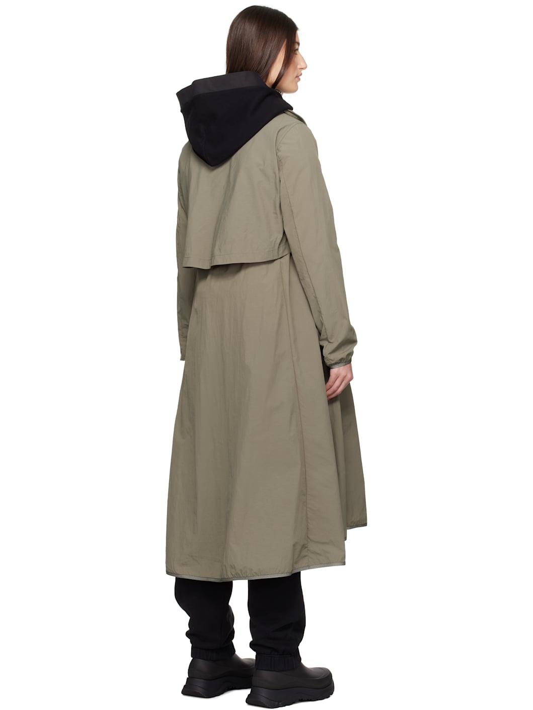 Khaki 'Black Label' Sinclair Long Coat - 3