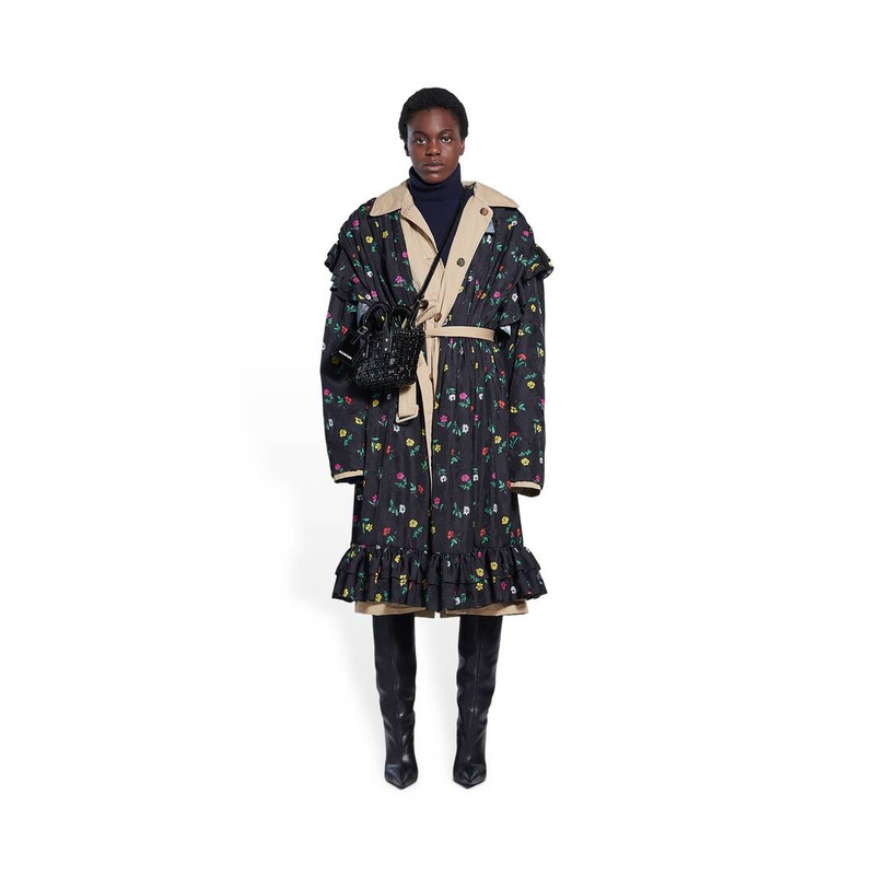 BALENCIAGA Women's Bistro Xxs Basket With Strap in Black outlook