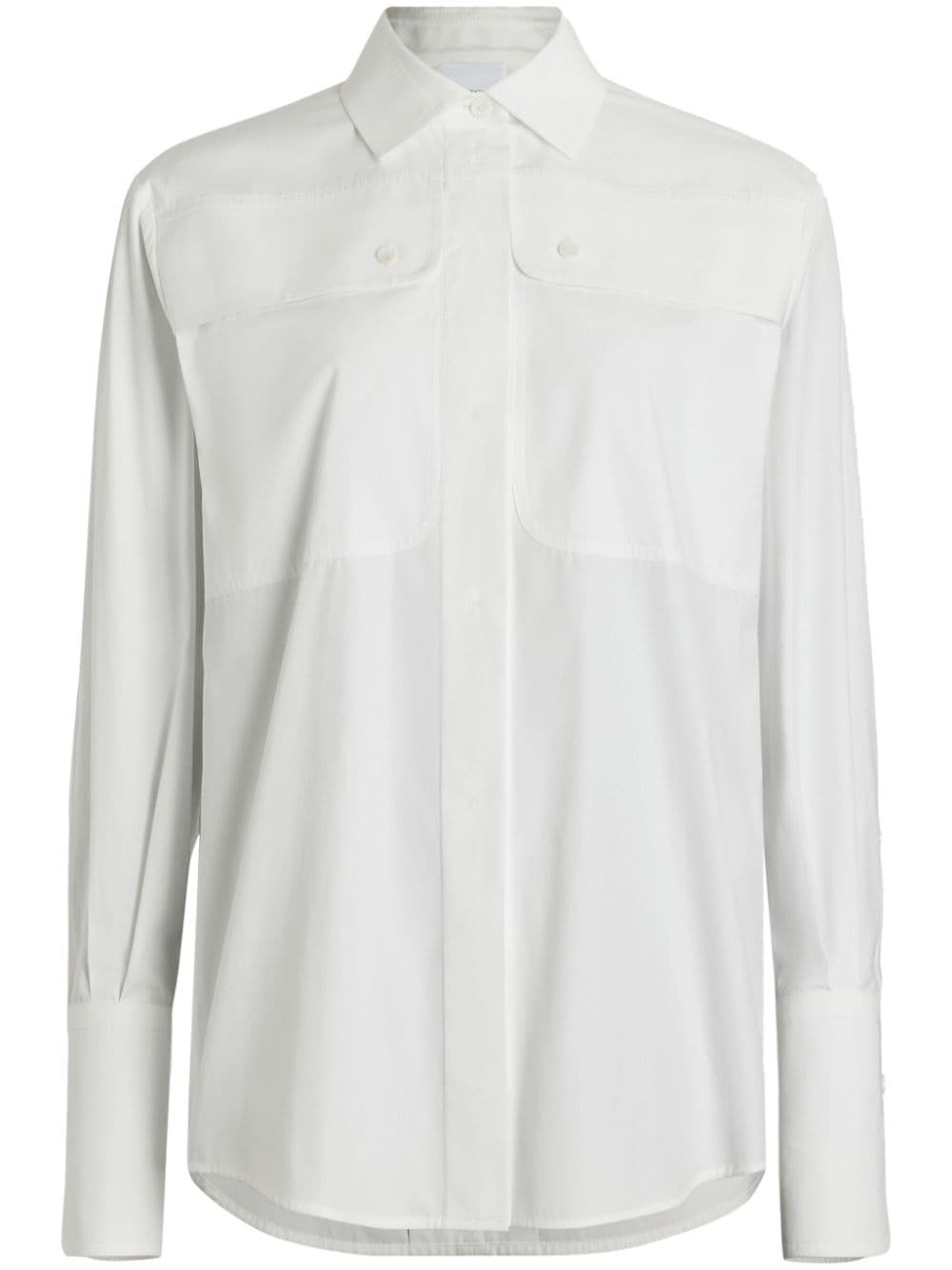 buttoned long-sleeve shirt - 1