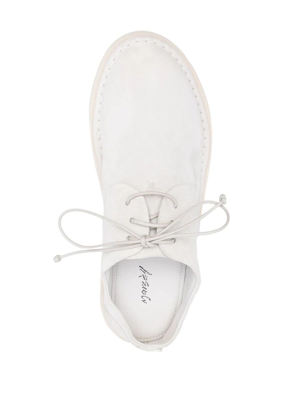 lace-up suede derby shoes - 4