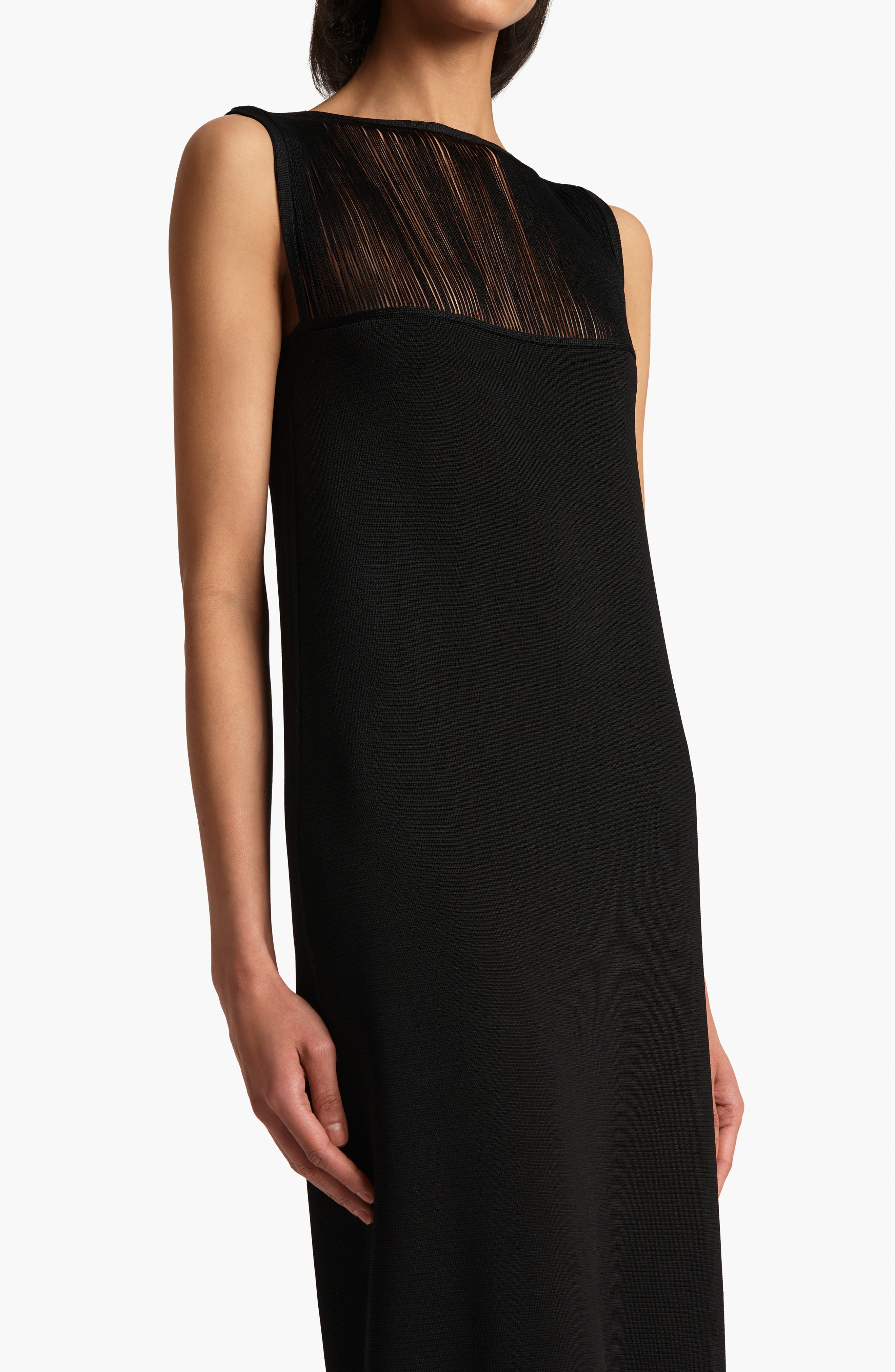 Khaite Ruslan Knit Column Dress in Black at Nordstrom - 4