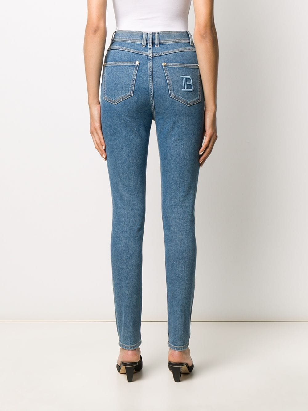 high-rise skinny jeans - 4