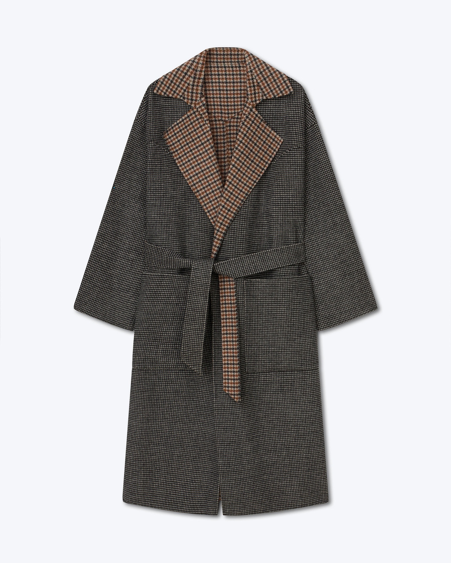 Nanushka alamo houndstooth coat hotsell