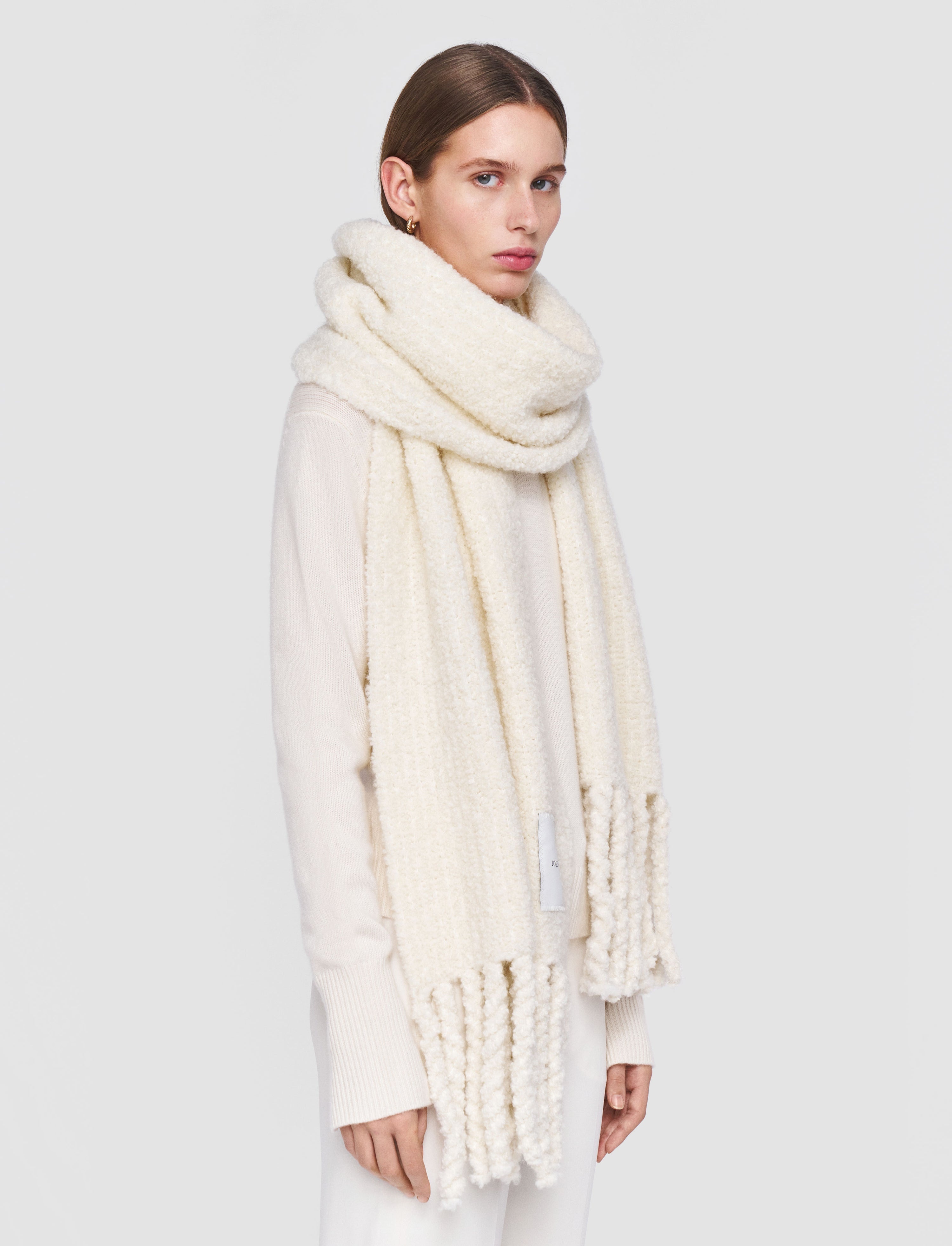 Bouclé Knit Scarf - 3