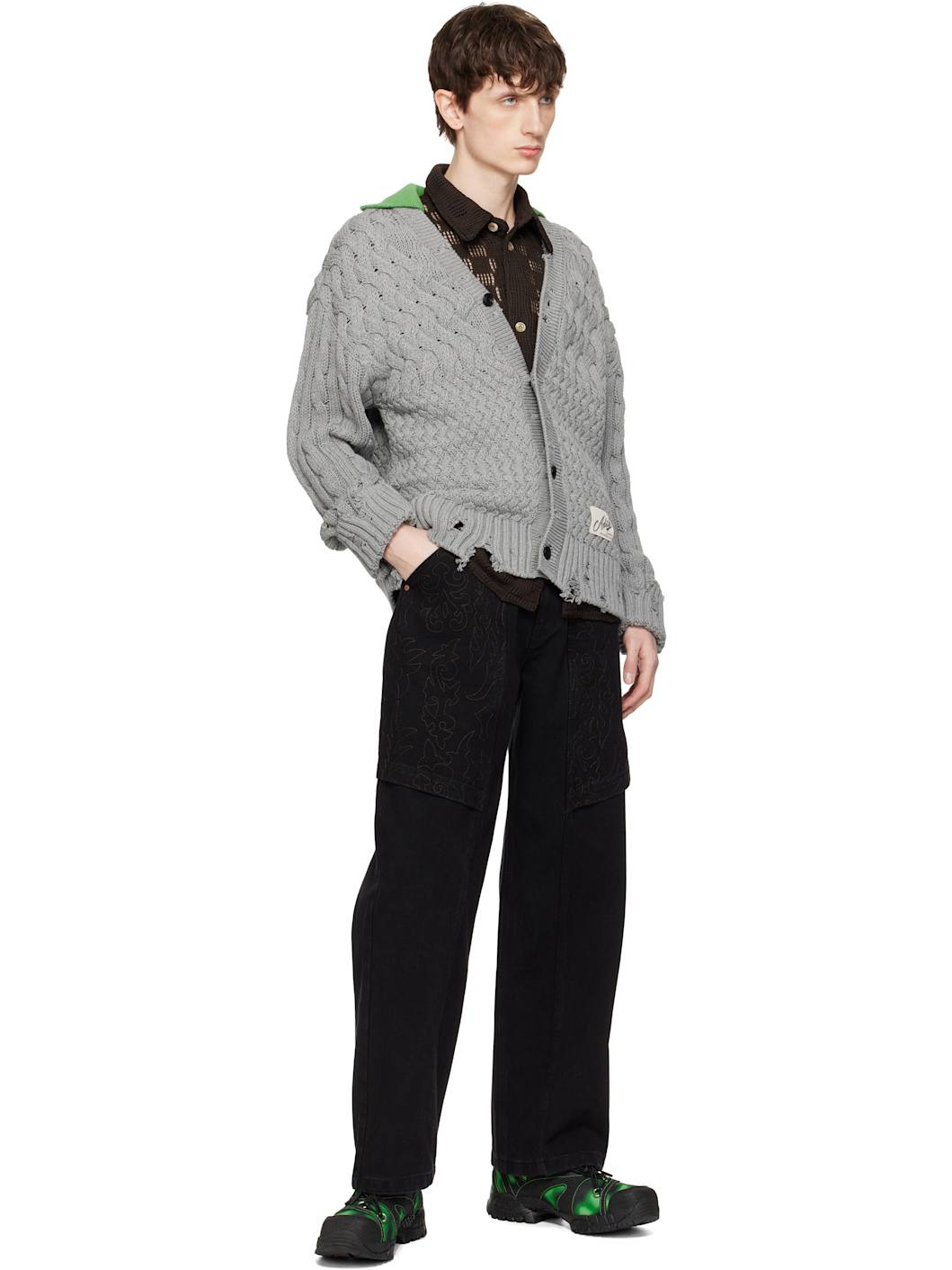 Green & Black SFUMATURA Sneakers - 5