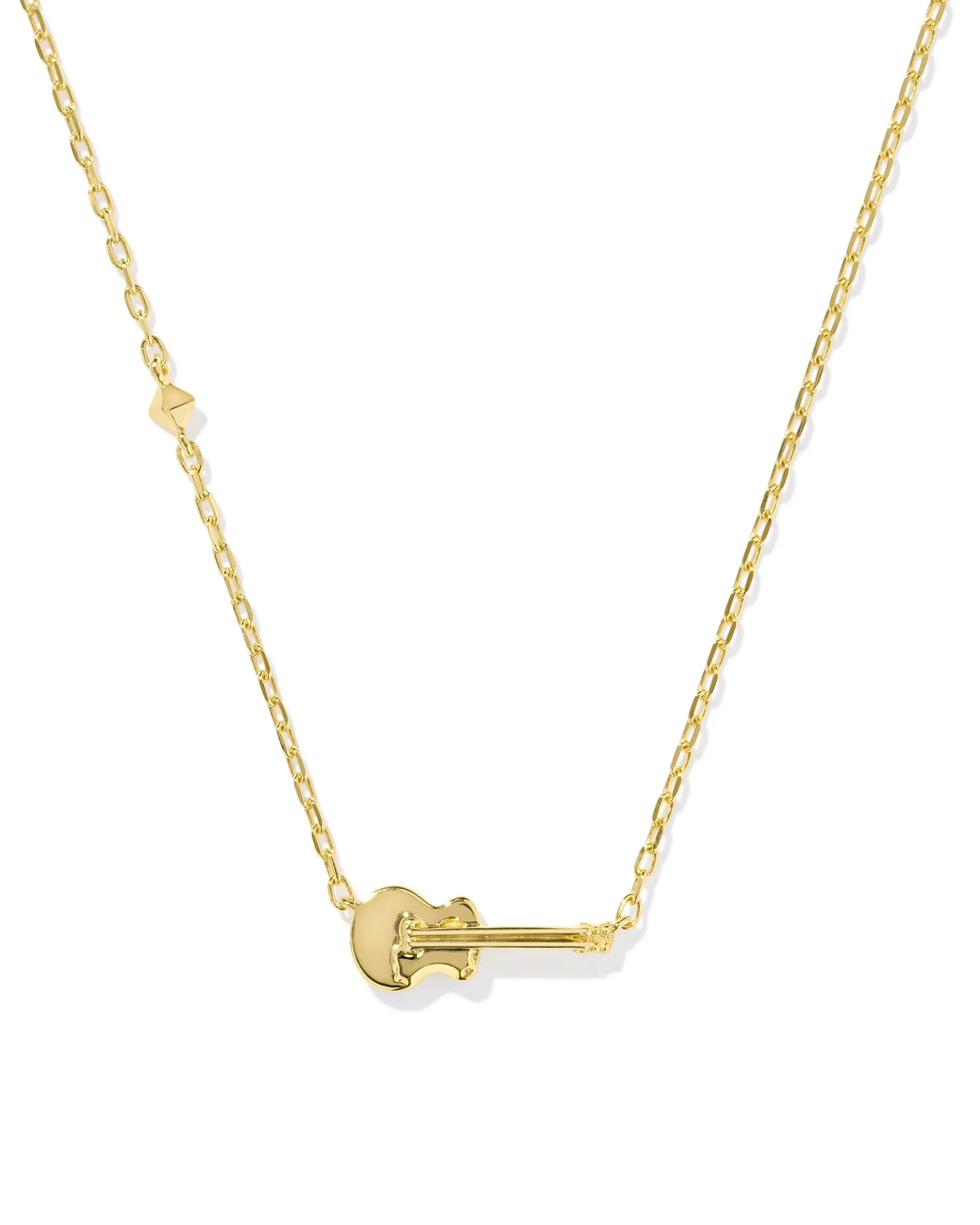 Inline Guitar Pendant Necklace in 18k Gold Vermeil - 1