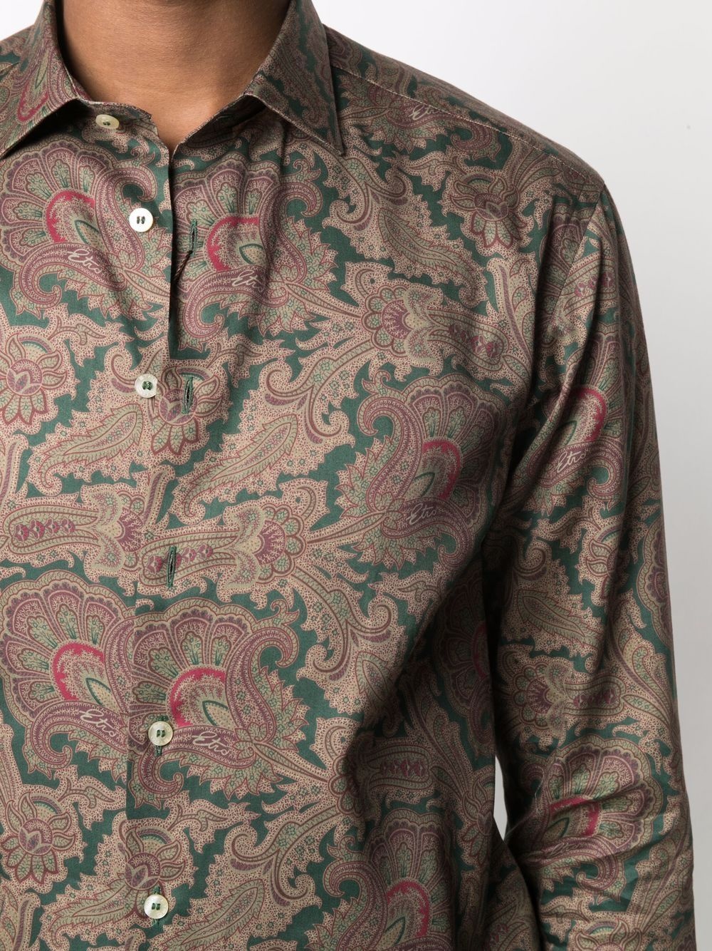 paisley print shirt - 5