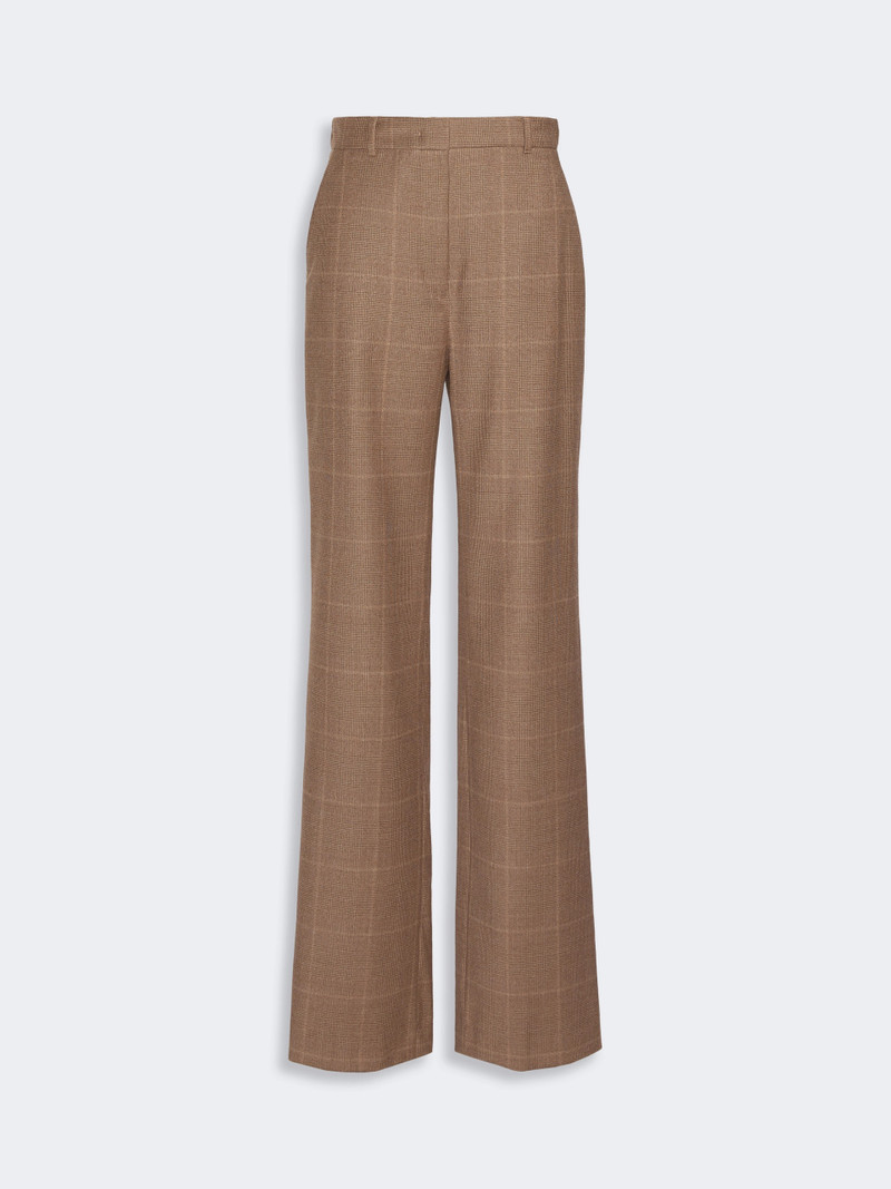 AGILE Straight-fit wool flannel trousers - CAMEL 1