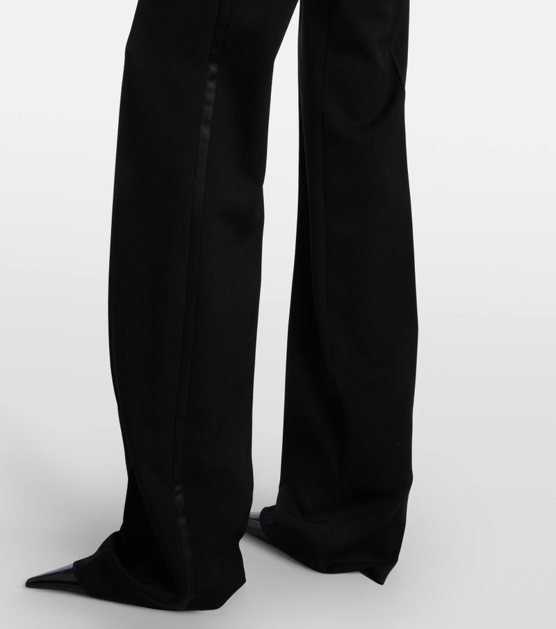 Wool grain de poudre tuxedo pants 6