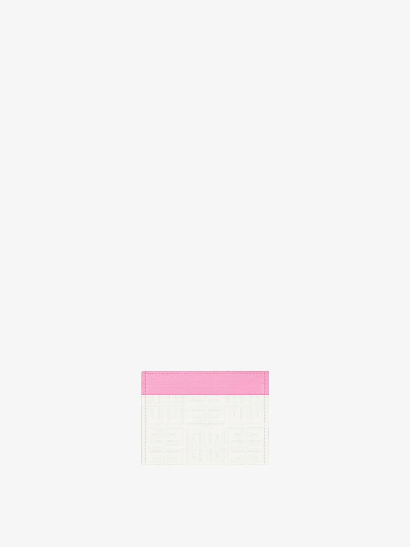 Givenchy GIV CUT CARD HOLDER IN 4G LEATHER WITH GIVENCHY LOVE PRINT outlook