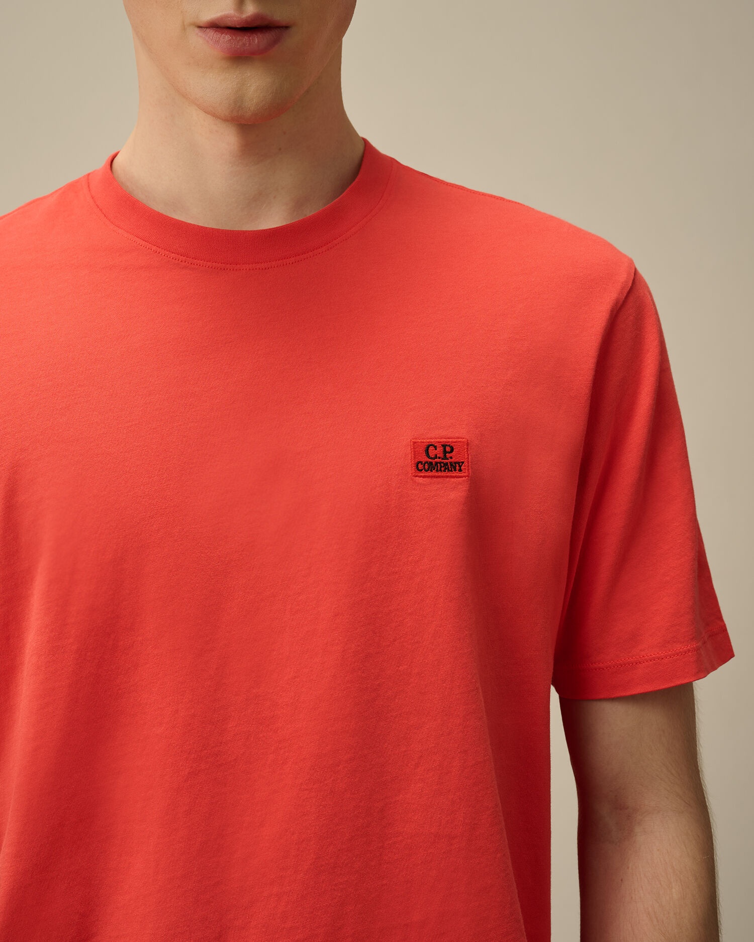 C.P. Company 30/1 Jersey Logo Patch T-Shirt | REVERSIBLE
