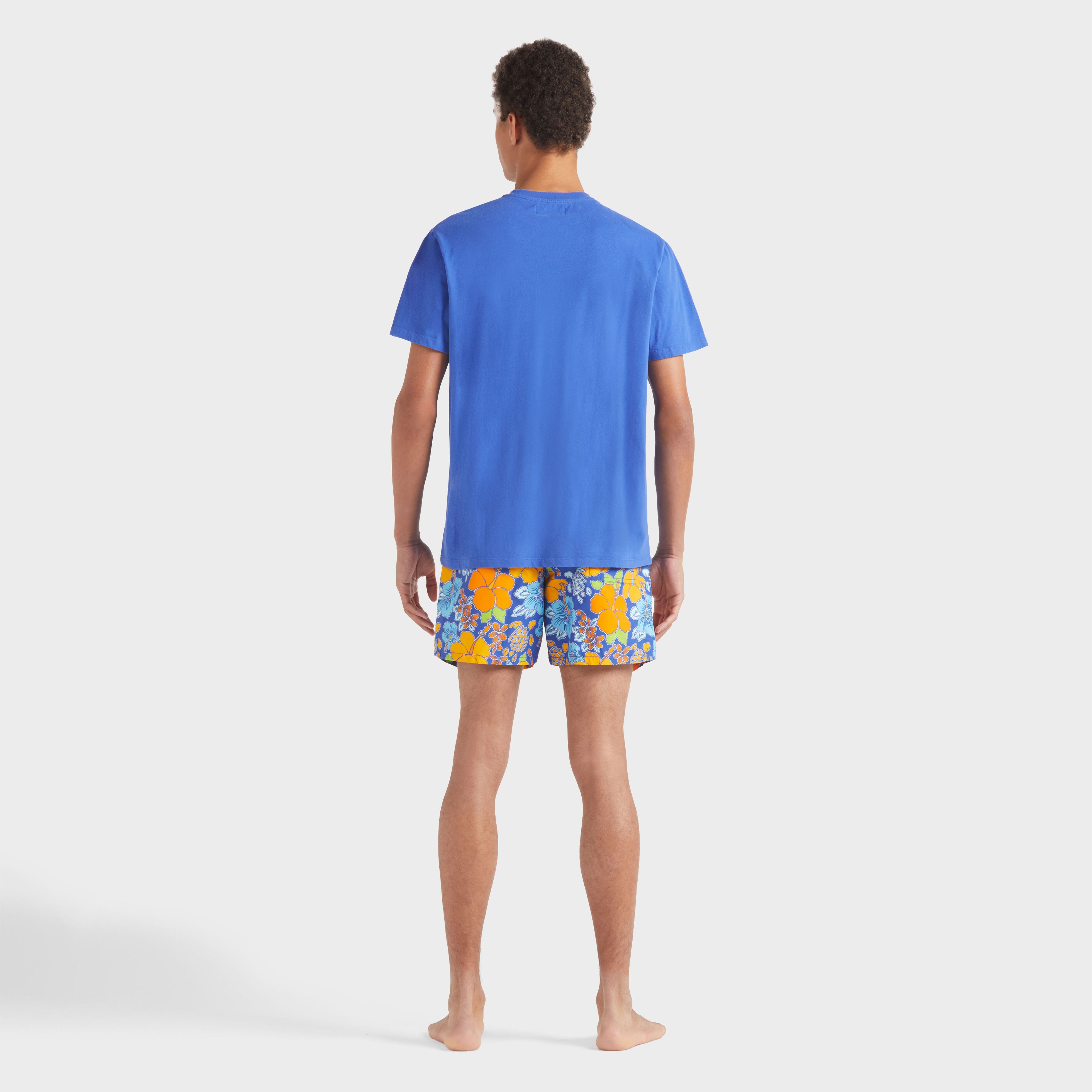 Men Organic Cotton T-shirt Embroidered Turtle - 4