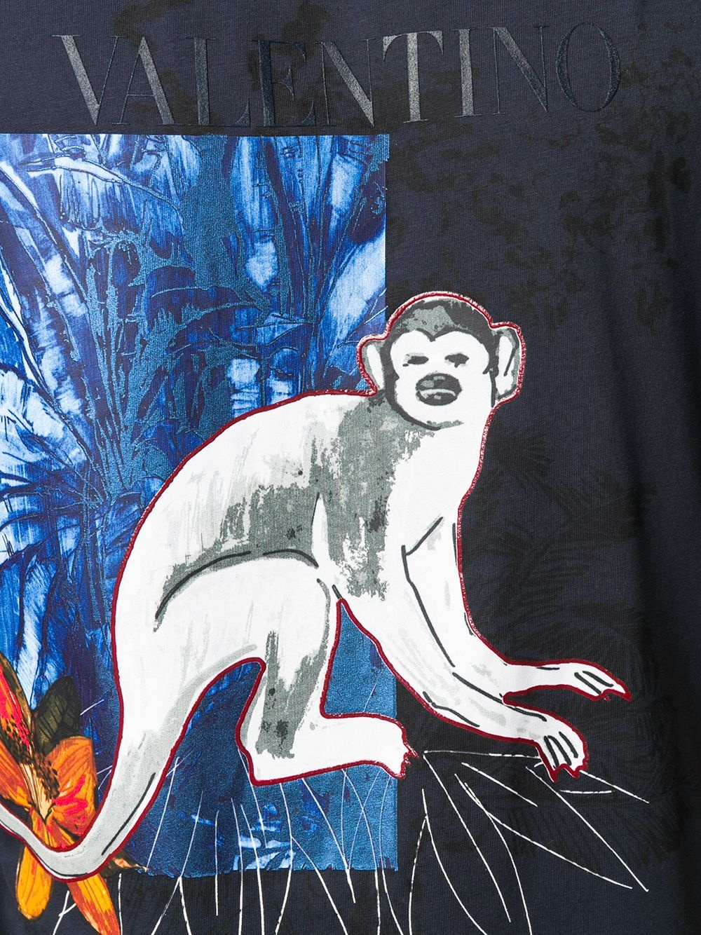 monkey-print T-shirt - 5