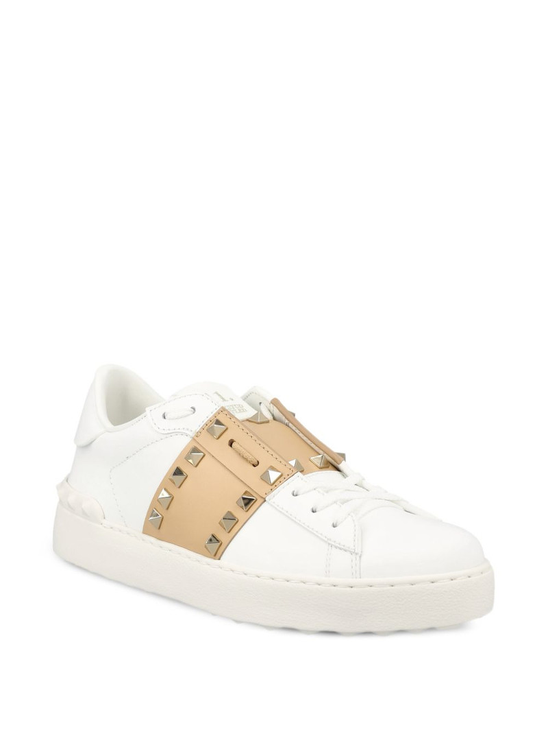 Valentino Rockstud embellished low-top sneakers outlook