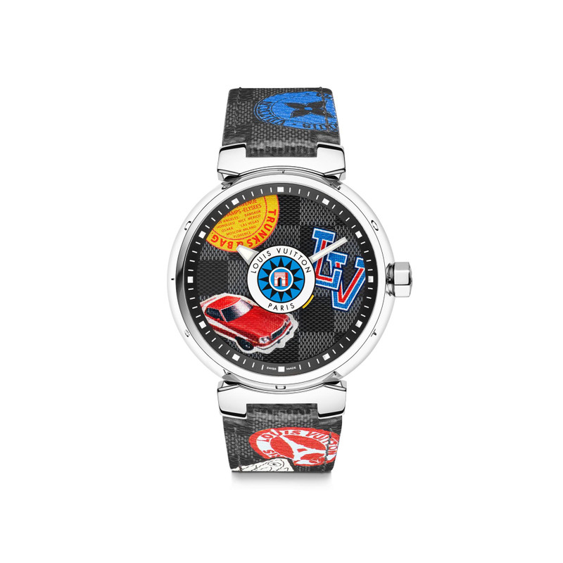 Tambour World Tour Damier Graphite 1