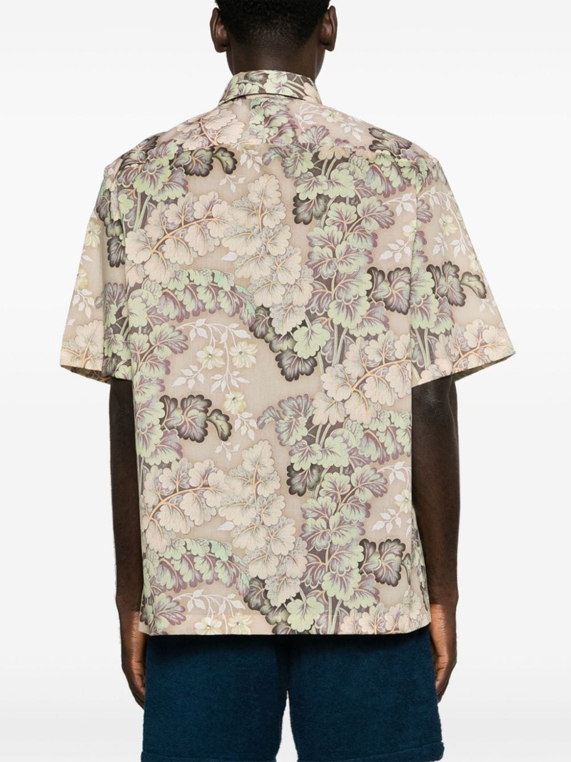 Pegaso-embroidered floral-motif shirt 4