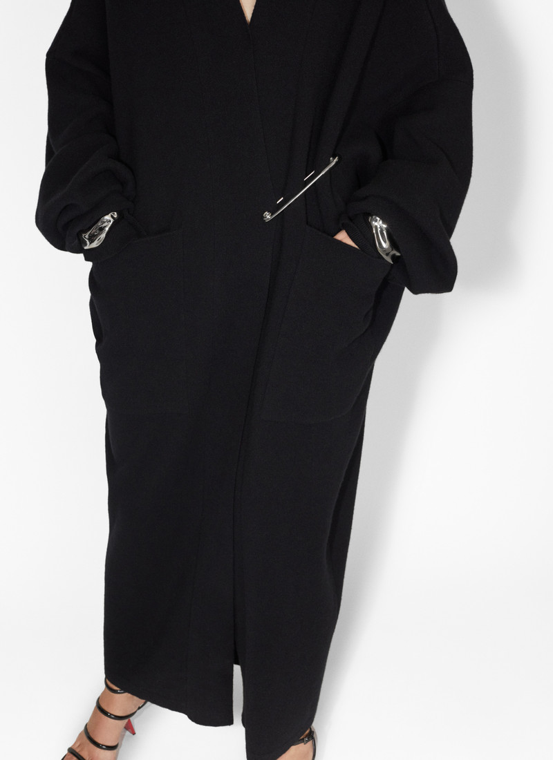 BOILED CASHMERE COAT 5