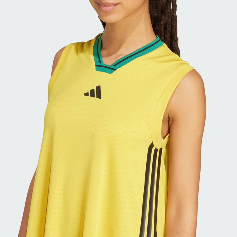 Tiro Cut 3-Stripes Soft Mesh Long Dress 5
