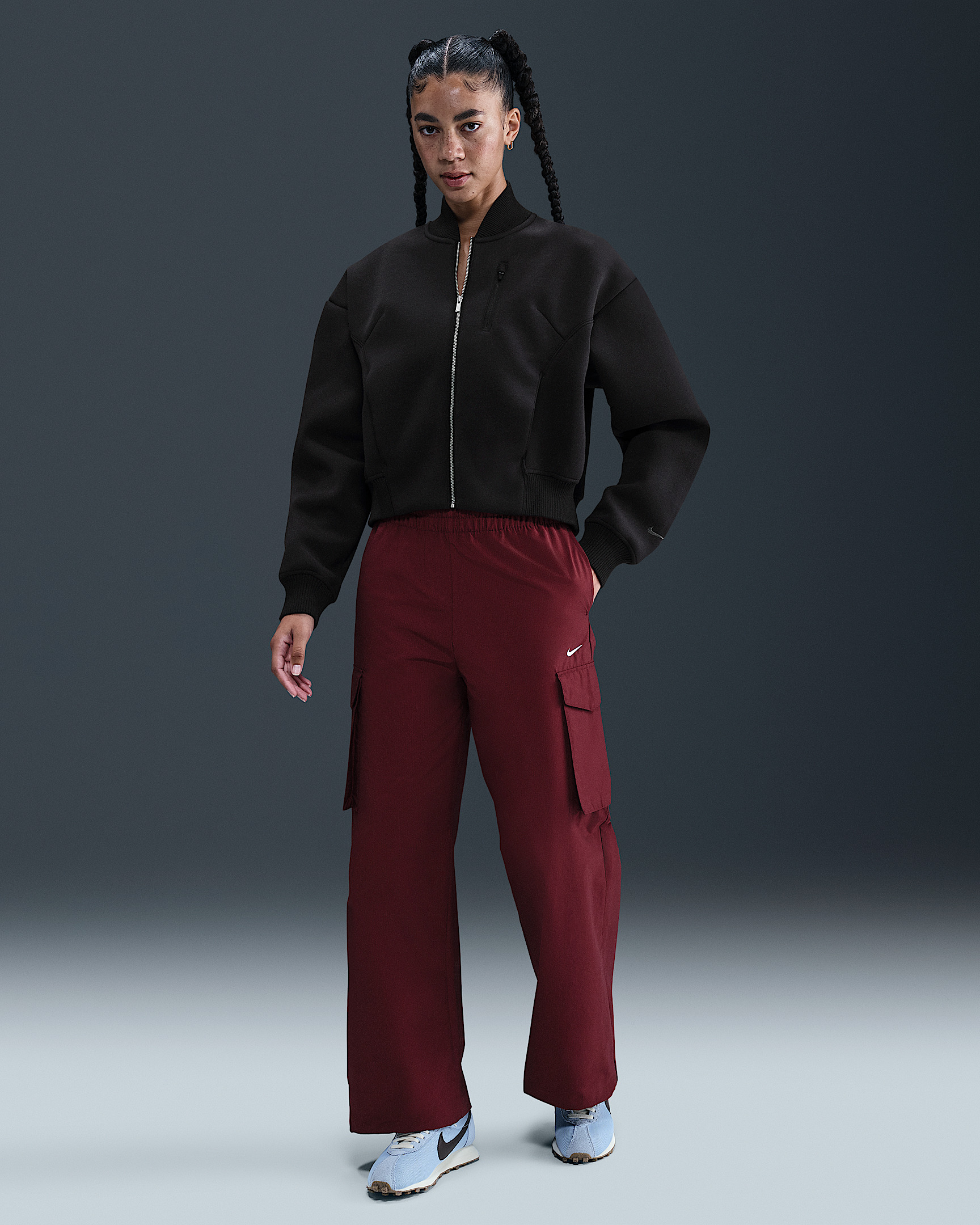 Nike Sportswear Modern Fleece Women's Oversize Destroyer Jacket - 4