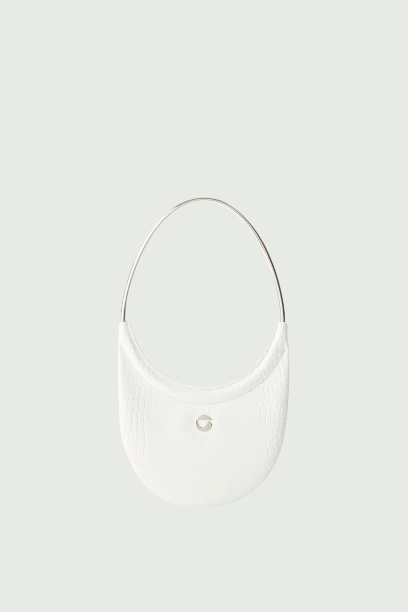 Croc-Effect Ring Swipe Bag 1