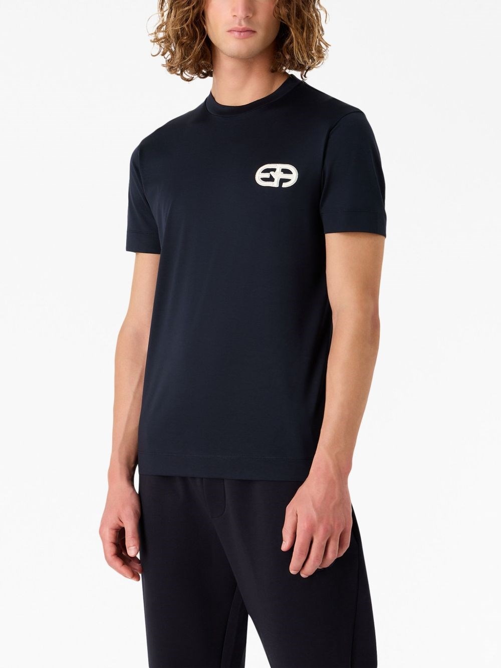 Logo cotton blend t-shirt - 4
