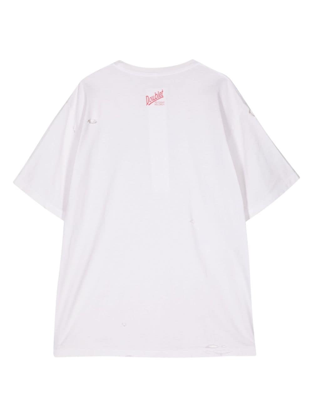 Girls & Robots print cotton T-shirt - 2