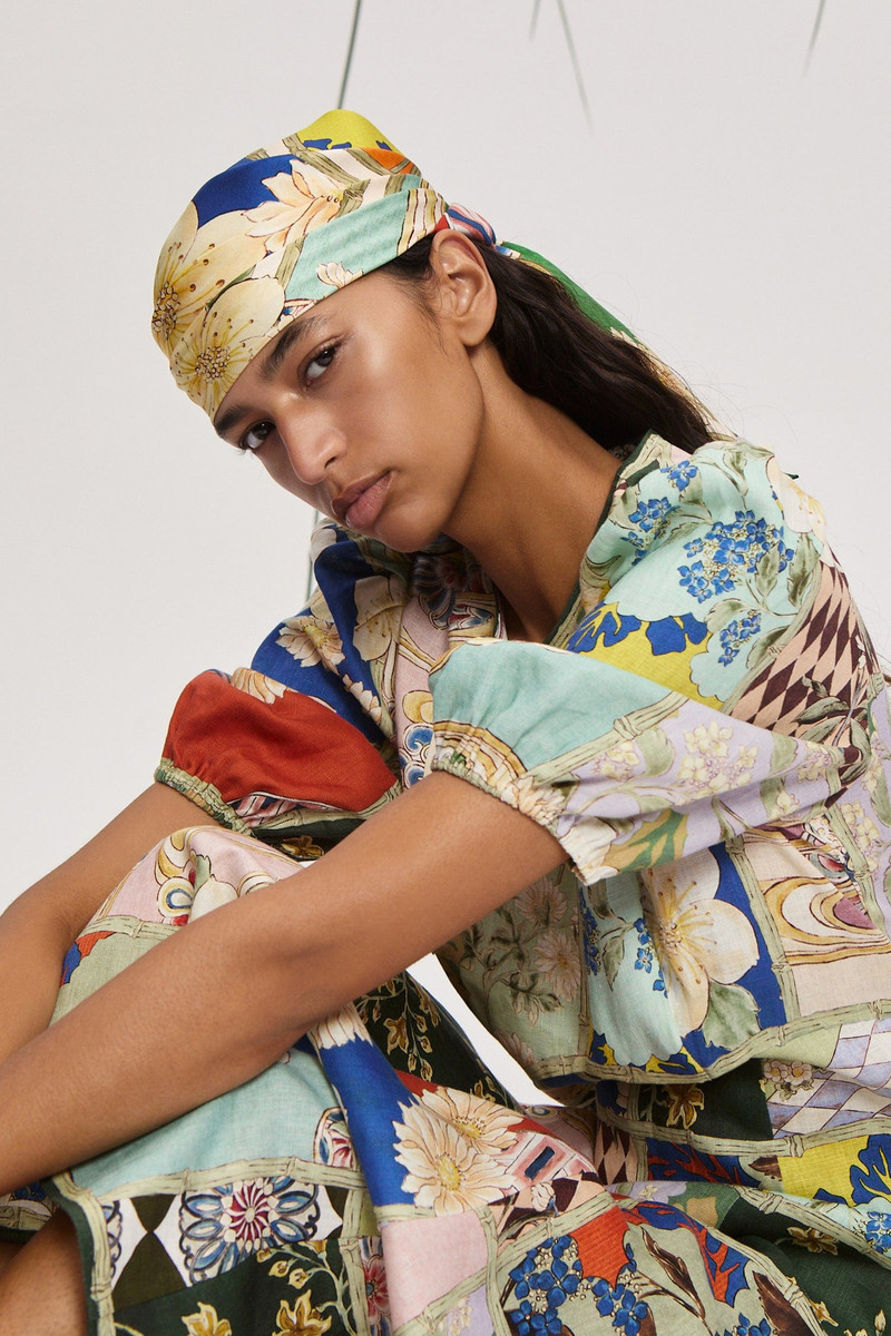ALÉMAIS Bianca Silk Scarf outlook