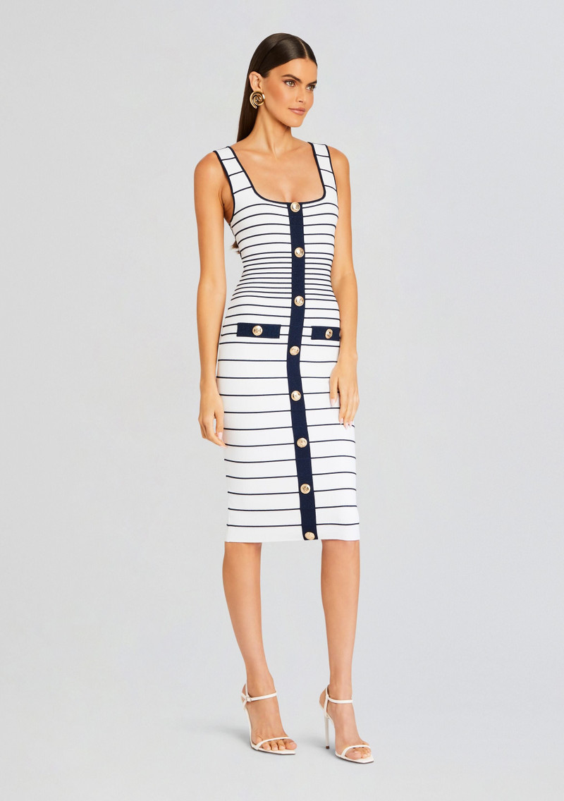 LYLE METALLIC BANDAGE KNIT DRESS 3