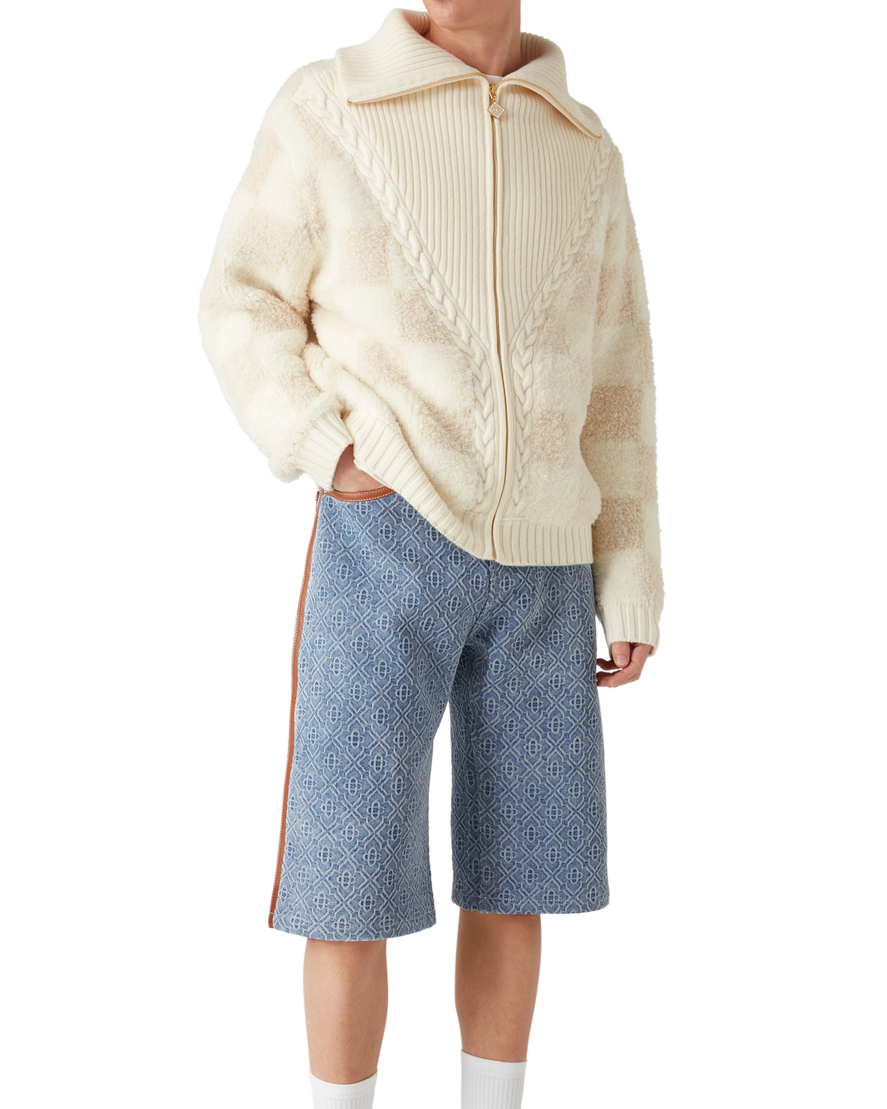 Monogram Jean Shorts | Casablanca Paris - 4