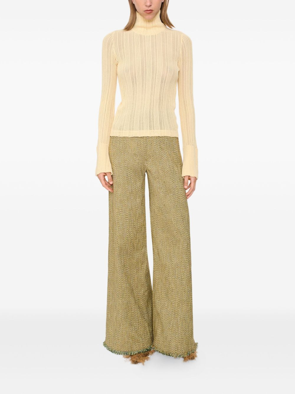ribbed turtleneck sweater - 2