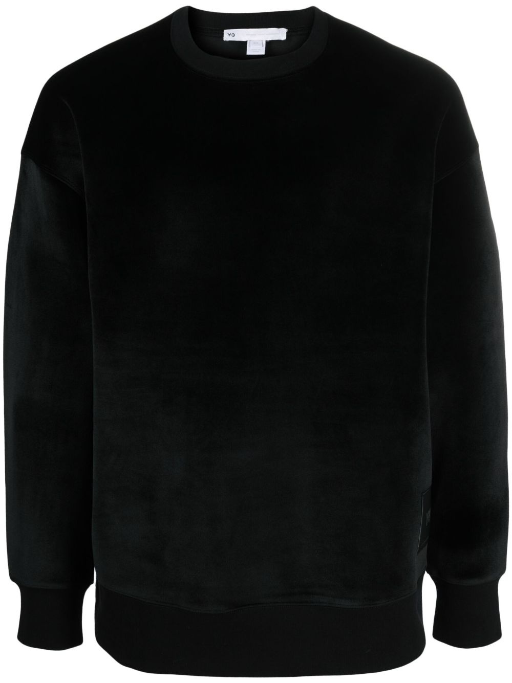 velvet-effect sweatshirt - 1