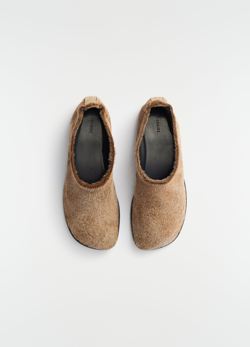 GLOVE SLIP-ONS IN NATURAL PONY-STYLE LEATHER 5