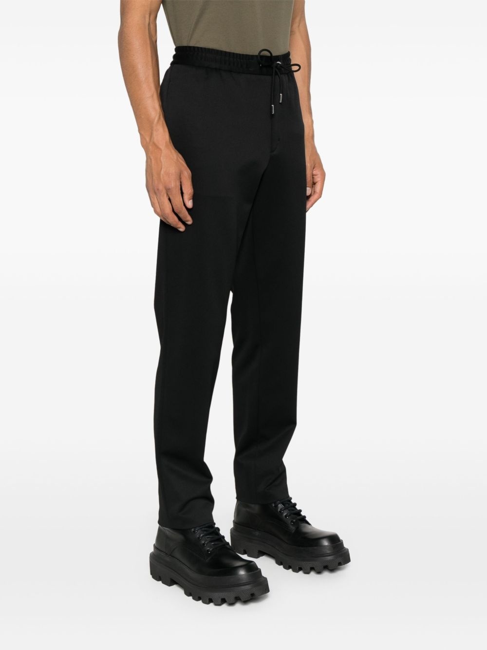 drawstring-waist track pants - 3