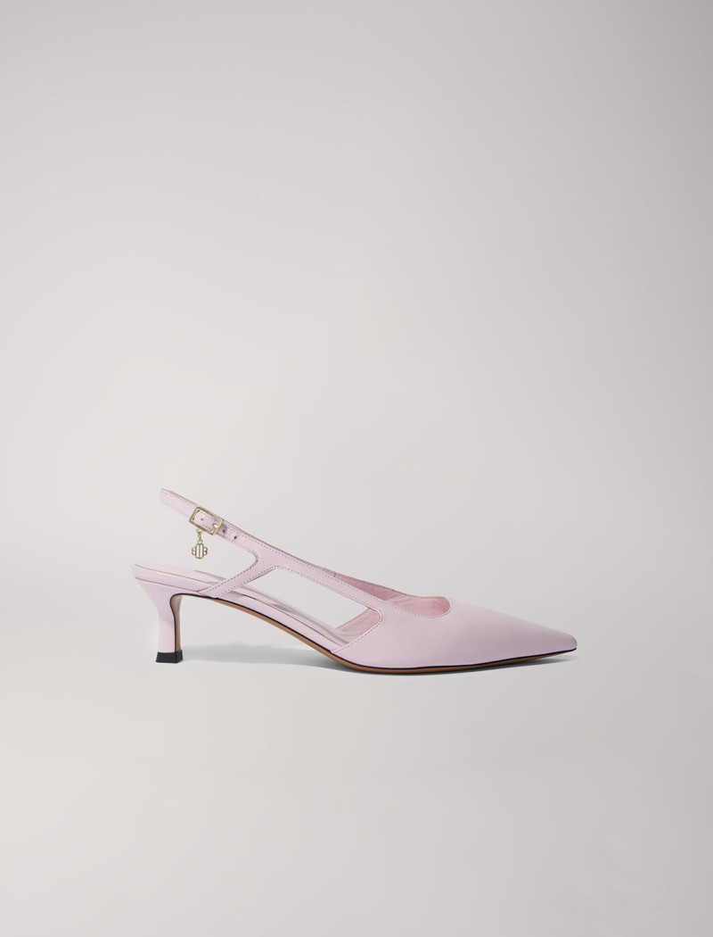 Pointed leather pumps 7